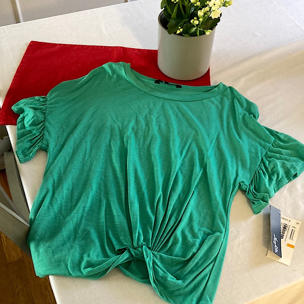 Nice blouse soft and chic. Size small